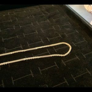 Sterling Silver Italian 18” chain. Unusual design.